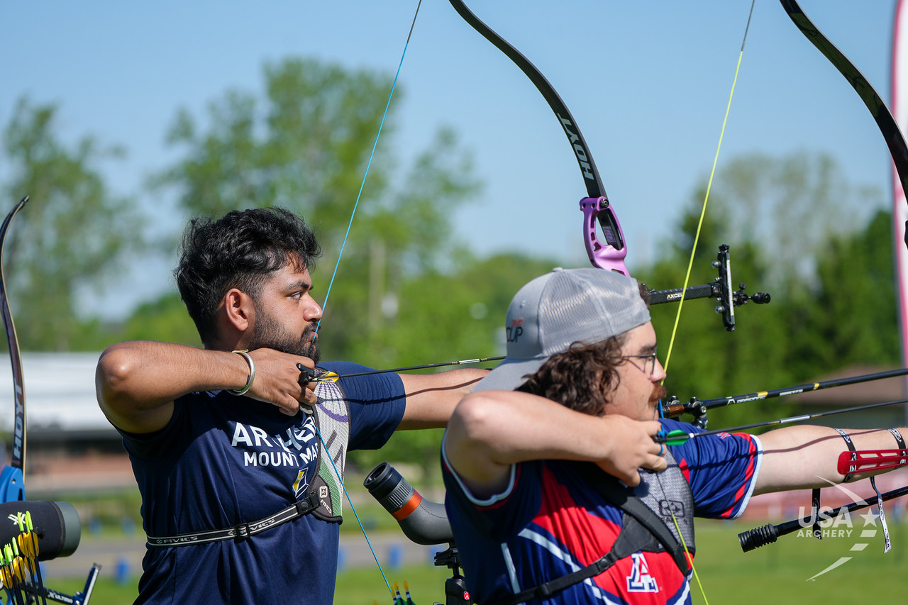 Lalit Jain at an archery event