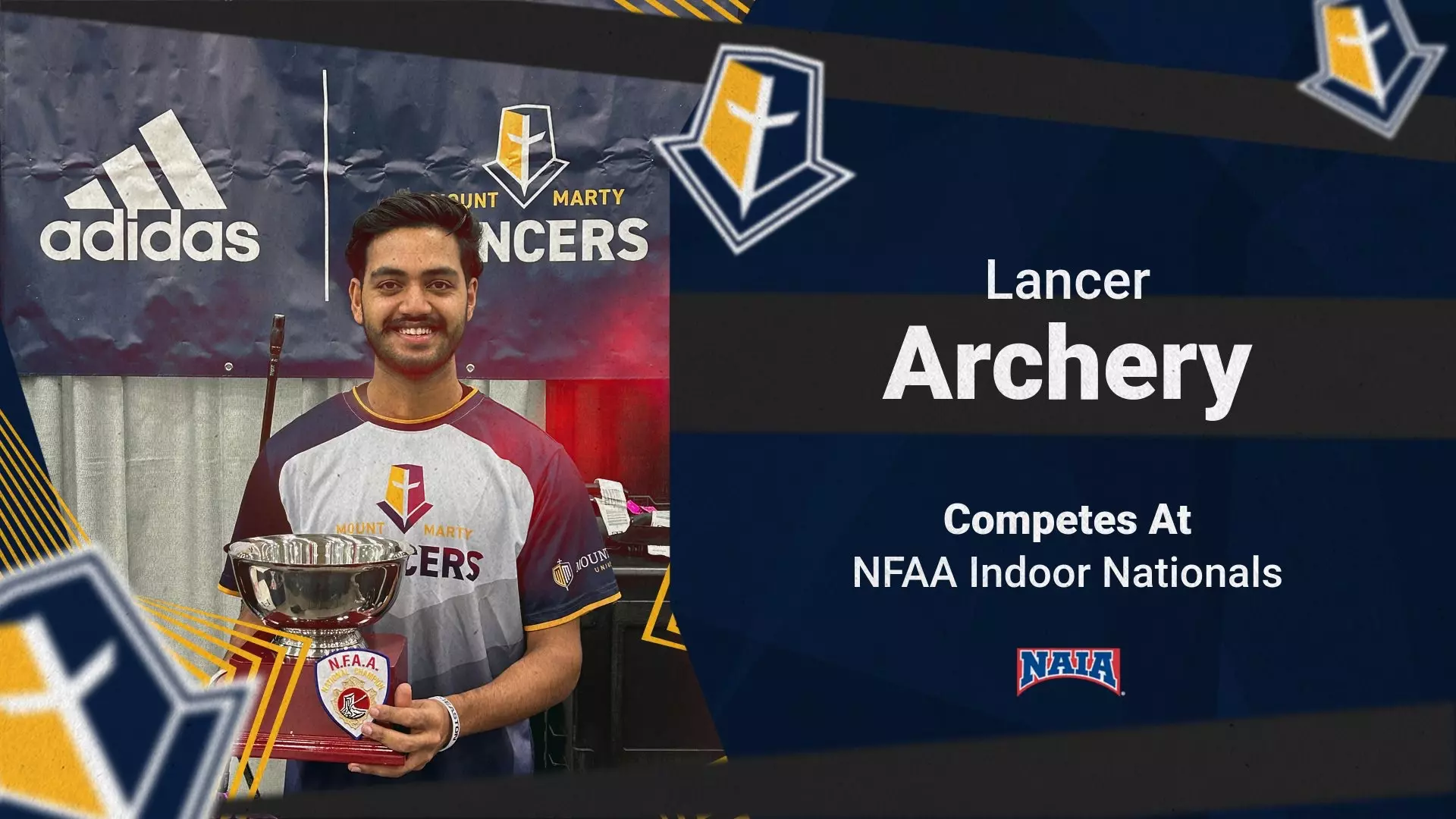 Lalit Jain at the 2023 NFAA Indoor Nationals